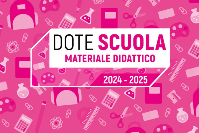 Dote Scuola – Materiale Didattico anno scolastico 2024/2025